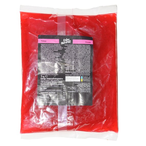 Основа для лимонаду та чаю (фруктове пюре) Lemo Пітахайя (Дрегонфрут) 1 кг, зображення 3