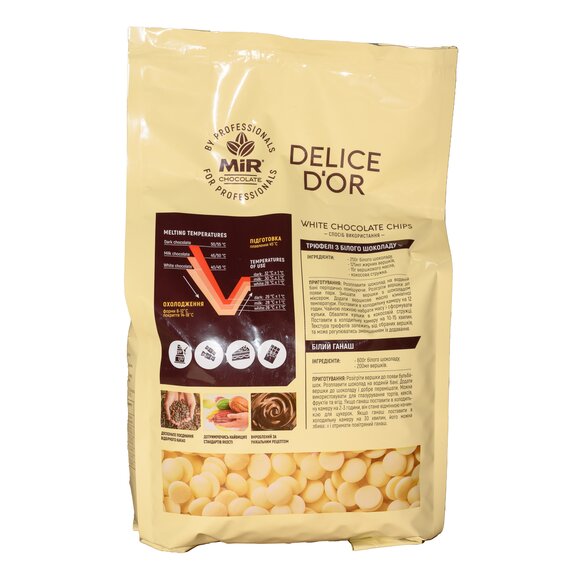 Белый шоколад MiR Delice D'or W825 2.5 кг, изображение 2