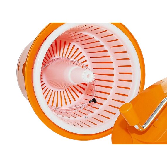 Сушарка для зелені та салату ручна помаранчева 12 л, Колір: Помаранчевий, зображення 7 Сушарка для зелені та салату ручна помаранчева 12 л, Колір: Помаранчевий, зображення 7
