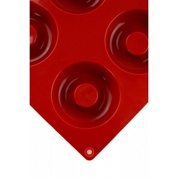 Форма силиконовая Профи Пончик 62 мм 8 ячеек, изображение 2 Форма силиконовая Профи Пончик 62 мм 8 ячеек, изображение 2