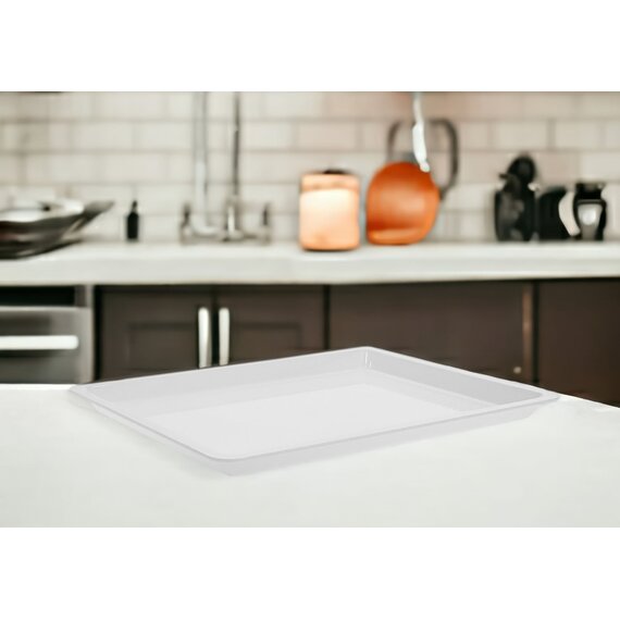 Блюдо для выкладки 1/2 поликарбонат белое, изображение 2 Блюдо для выкладки 1/2 поликарбонат белое, изображение 2