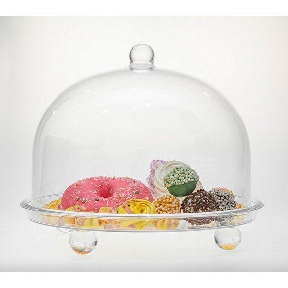 Підставка з кришкою для торта акрилова 34×28 см, зображення 3