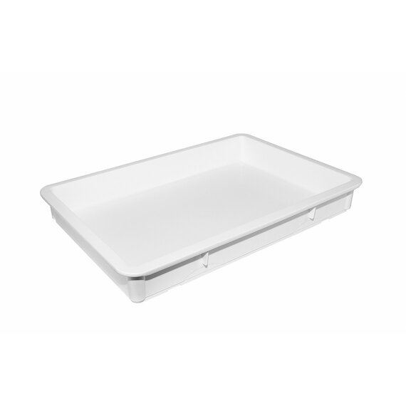 Контейнер для тіста без кришки білий 24 л 65×45×8,5 см