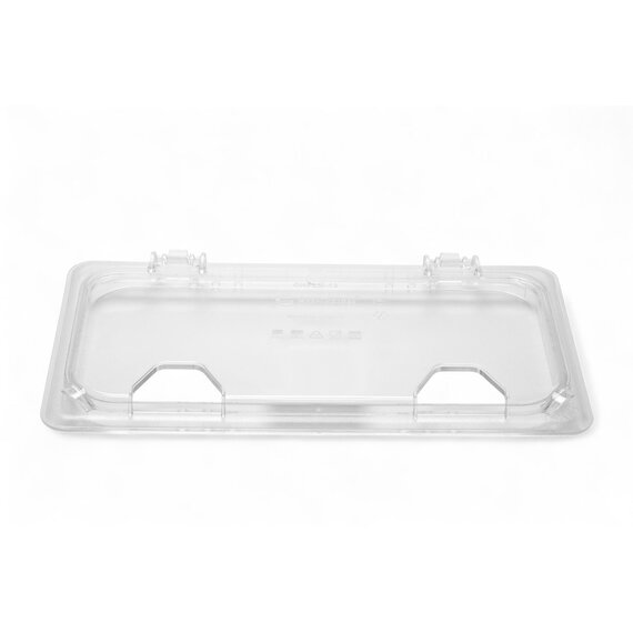 Крышка откидная из поликарбоната 1/3 прозрачная, изображение 2 Крышка откидная из поликарбоната 1/3 прозрачная, изображение 2