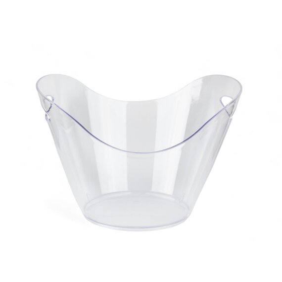 Ведро для льда с ручками из полистирола прозрачное 8 л, изображение 2