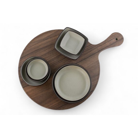 Тарілка кругла для подачі з меламіну 32 см, зображення 4 Тарілка кругла для подачі з меламіну 32 см, зображення 4