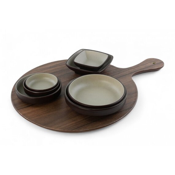 Тарілка кругла для подачі з меламіну 32 см, зображення 3 Тарілка кругла для подачі з меламіну 32 см, зображення 3