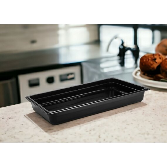 Гастроємність із поліпропілену 1/1 65 мм чорна, зображення 2