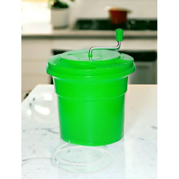 Сушарка для зелені та салату ручна зелена 12 л, зображення 2 Сушарка для зелені та салату ручна зелена 12 л, зображення 2