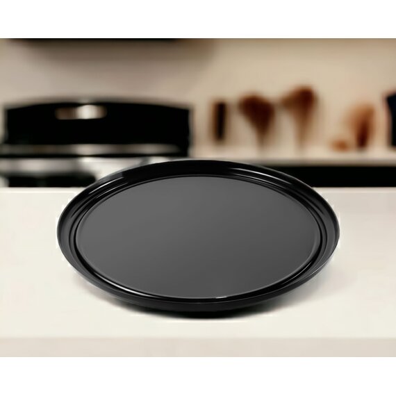 Блюдо для выкладки круглое поликарбонат 38.5 см черное, изображение 2 Блюдо для выкладки круглое поликарбонат 38.5 см черное, изображение 2