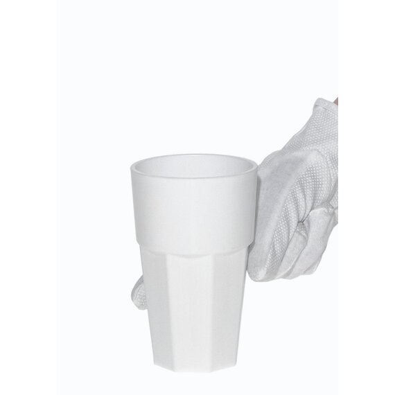 Склянка Граніт з полікарбонату біла 400 мл, зображення 2