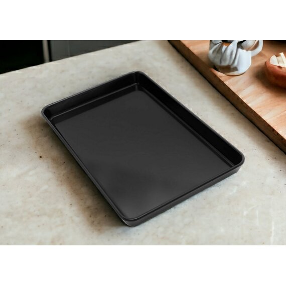 Поднос из меламина 28.2×19×2.6 см черный, изображение 2
