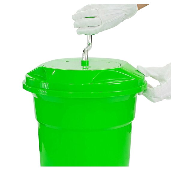 Сушарка для зелені та салату ручна зелена 25 л, зображення 7 Сушарка для зелені та салату ручна зелена 25 л, зображення 7