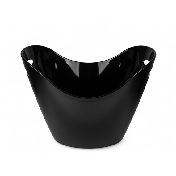 Ведро для охлаждения вина из полистирола матовое черное 8 л, изображение 4
