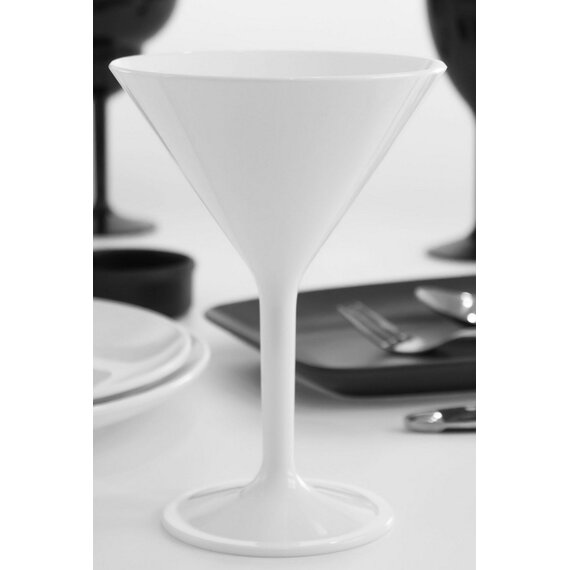 Келих для мартіні з полікарбонату білий 280 мл, зображення 4