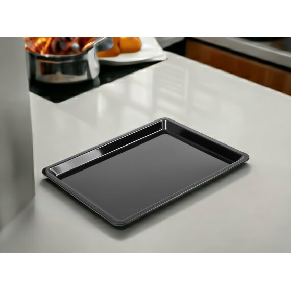 Блюдо для выкладки 1/2 поликарбонат черное, изображение 2 Блюдо для выкладки 1/2 поликарбонат черное, изображение 2