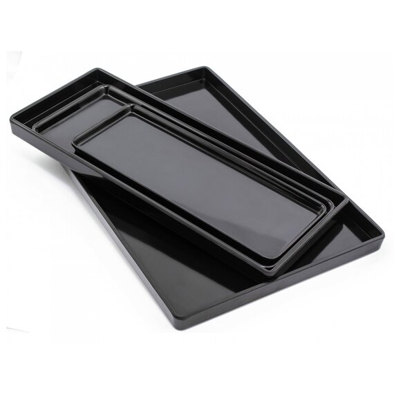 Піднос з меламіну 40,3×27×2 см чорний, зображення 10