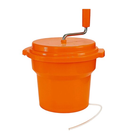 Сушарка для зелені ручна з гальмом помаранчева 9,5 л, зображення 3 Сушарка для зелені ручна з гальмом помаранчева 9,5 л, зображення 3