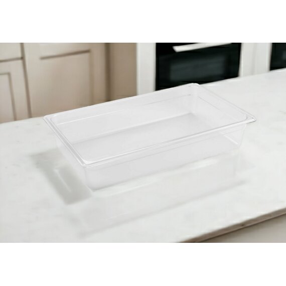Гастроємність із полікарбонату 1/1 100 мм прозора, зображення 2