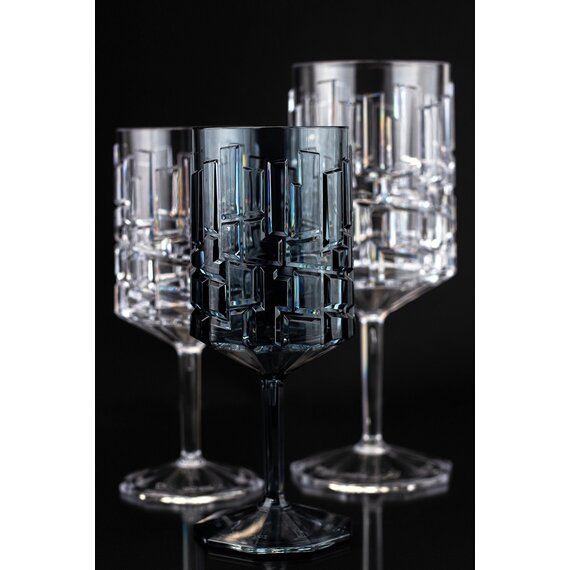 Келих для вина Stone з полікарбонату чорний 250 мл, зображення 3