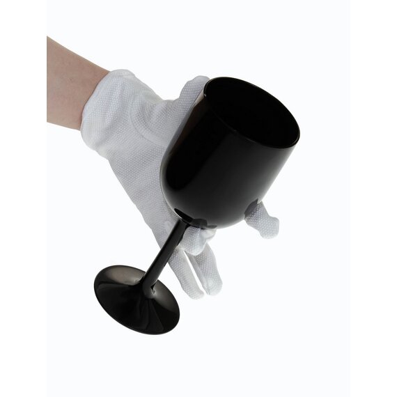 Келих для вина з полікарбонату чорний 400 мл, зображення 2