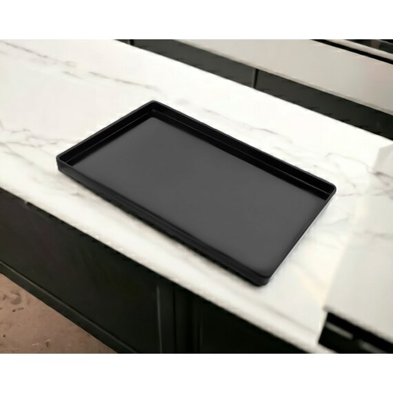 Піднос з меламіну 29,7×22,8×2,3 см чорний, зображення 2