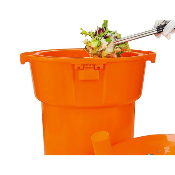 Сушарка для зелені та салату ручна з гальмом помаранчева 25 л, зображення 8 Сушарка для зелені та салату ручна з гальмом помаранчева 25 л, зображення 8