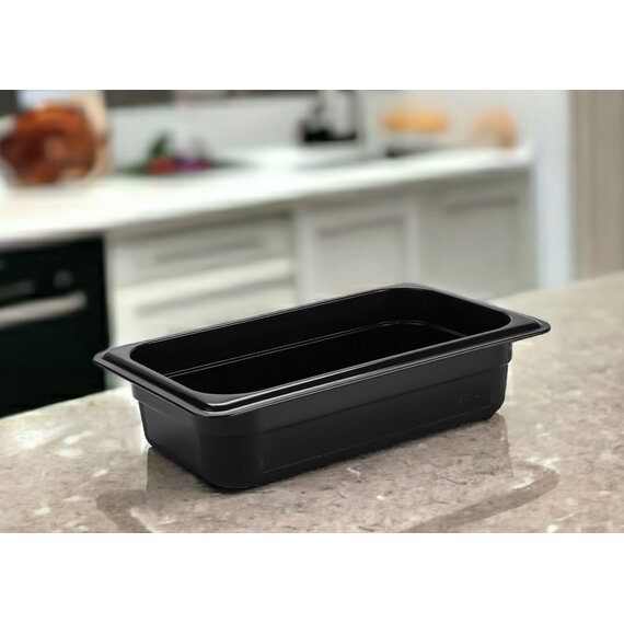 Гастроємність із поліпропілену 1/4 65 мм чорна, зображення 2
