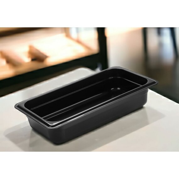 Гастроємність із поліпропілену 1/3 65 мм чорна, зображення 2