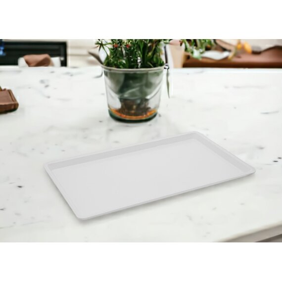 Блюдо для выкладки 1/1 поликарбонат белое, изображение 2 Блюдо для выкладки 1/1 поликарбонат белое, изображение 2