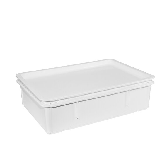 Контейнер для тіста без кришки білий 46 л 65×45×16 см, зображення 3