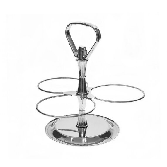 Сервировочная подставка на стол, 3 отделения с ручкой, изображение 2