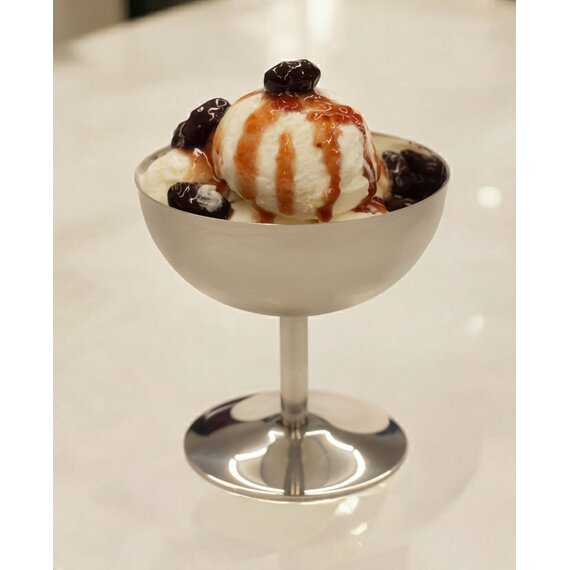 Креманка на ніжці з нержавіючої сталі 220 мл, изображение 3