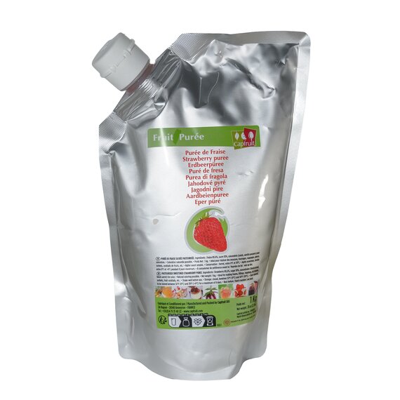 Пастеризоване пюре полуниця Capfruit 1 кг