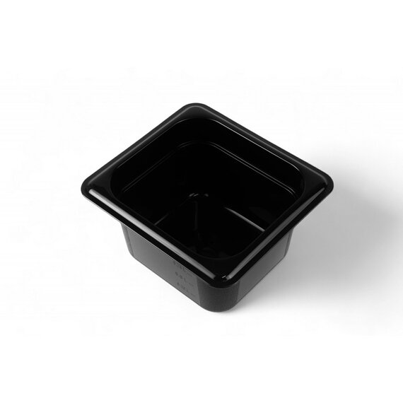 Гастроємність із поліпропілену 1/6 100 мм чорна, изображение 3