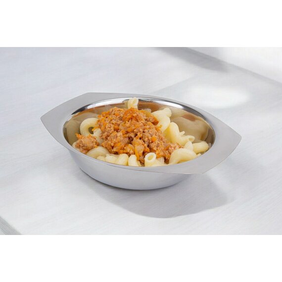 Миска з нержавіючої сталі з ручками 450 мл 15 см, изображение 3