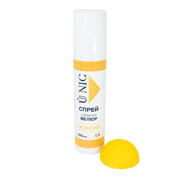 Спрей з ефектом велюр U NIC Жовтий 100 мл, зображення 3 Спрей з ефектом велюр U NIC Жовтий 100 мл, зображення 3