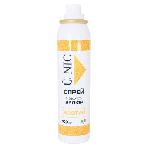 Спрей з ефектом велюр U NIC Жовтий 100 мл, зображення 4 Спрей з ефектом велюр U NIC Жовтий 100 мл, зображення 4