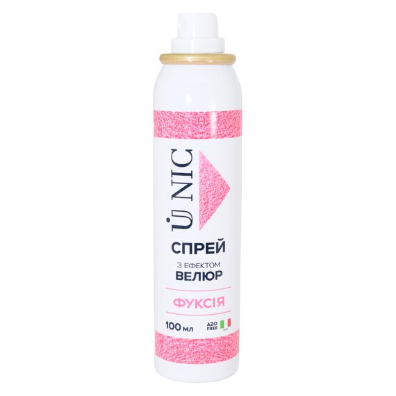 Спрей з ефектом велюр U NIC Фуксія 100 мл, зображення 4 Спрей з ефектом велюр U NIC Фуксія 100 мл, зображення 4