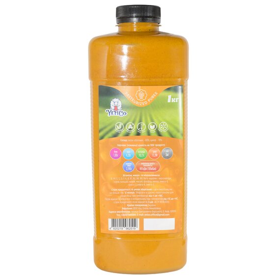 Пастеризованное пюре YetiCo Облепиха 1 кг, изображение 2