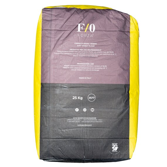 Італійське універсальне сильне борошно Molino Pordenone F/0 Forza+ м'яких сортів тип 0, 25 кг, зображення 2
