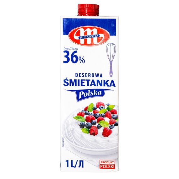 Вершки Smietanka Mlekovita 36% 1 л