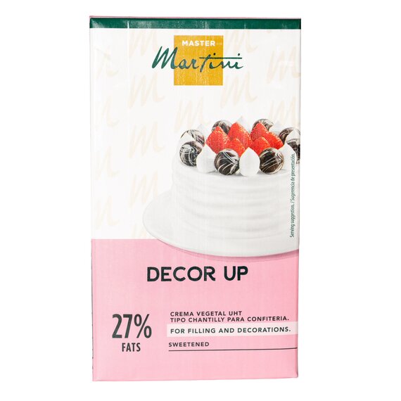 Кондитерські вершки DECOR UP рослинні солодкі 27% 1 л