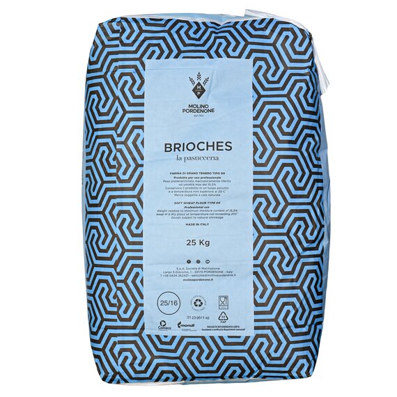 Італійське борошно Бріошь - Molino di Pordenone Brioche 25 кг, зображення 2