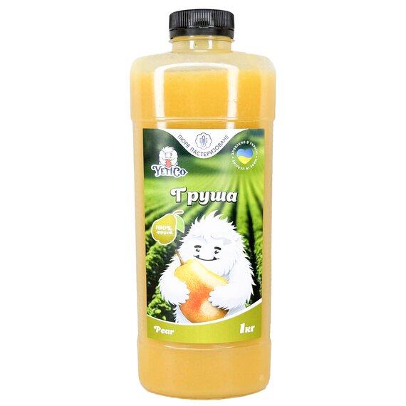 Пастеризоване пюре YetiCo Груша 1 кг