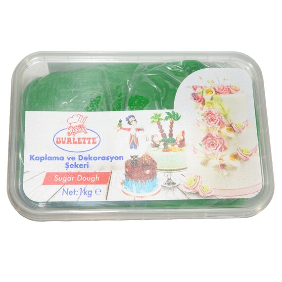 Мастика кондитерська для торта OVALETTE зелена 1 кг, зображення 3