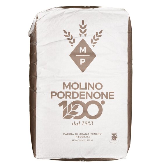 Цільнозернове італійське борошно з висівками Molino di Pordenone INTEGRALE 25 кг