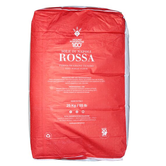 Італійське борошно для піци Sole di Napoli ROSSA 25 кг, зображення 2