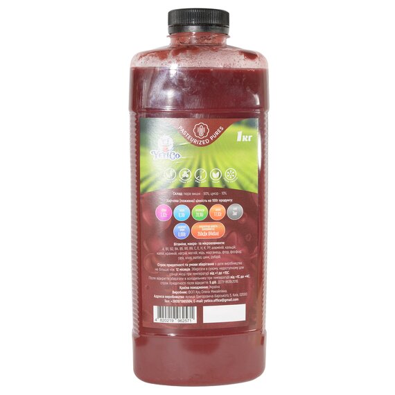 Пастеризованное пюре YetiCo Вишня 1 кг, изображение 2