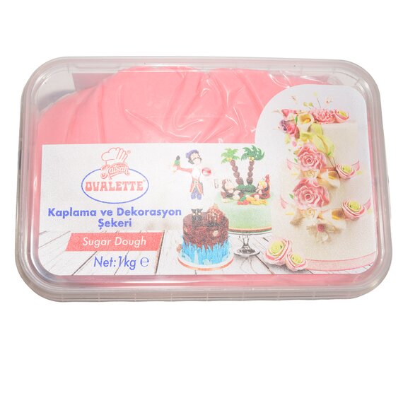 Мастика кондитерська для торта OVALETTE рожева 1 кг, зображення 3